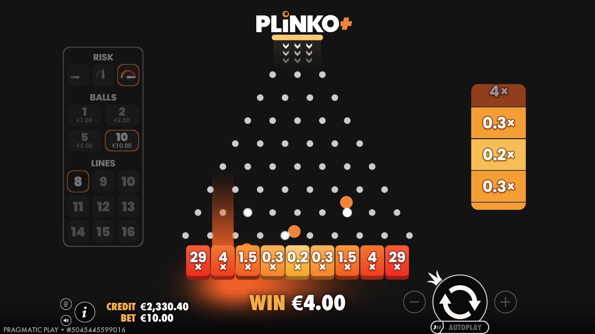 Plinko+ - screenshot with slot description 5